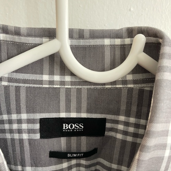Hugo boss slim fit shirt for men  15 1/2 - 32/33 SZ M - Picture 5 of 5